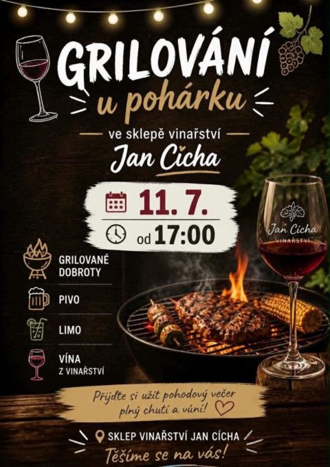 Grilování u pohárku